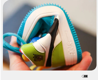 Boys Girls Shoes Board Shoes Children Casual Shoes New Four Seasons Kids Single Sneaker Mandarin Ducks Basketball Sports Shoes