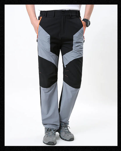 New Summer Men Thin Multi Pocket Work Pants Outdoor Casual Sports Breathable Cargo Pants Straight Leg Loose Tooling Trousers 4XL