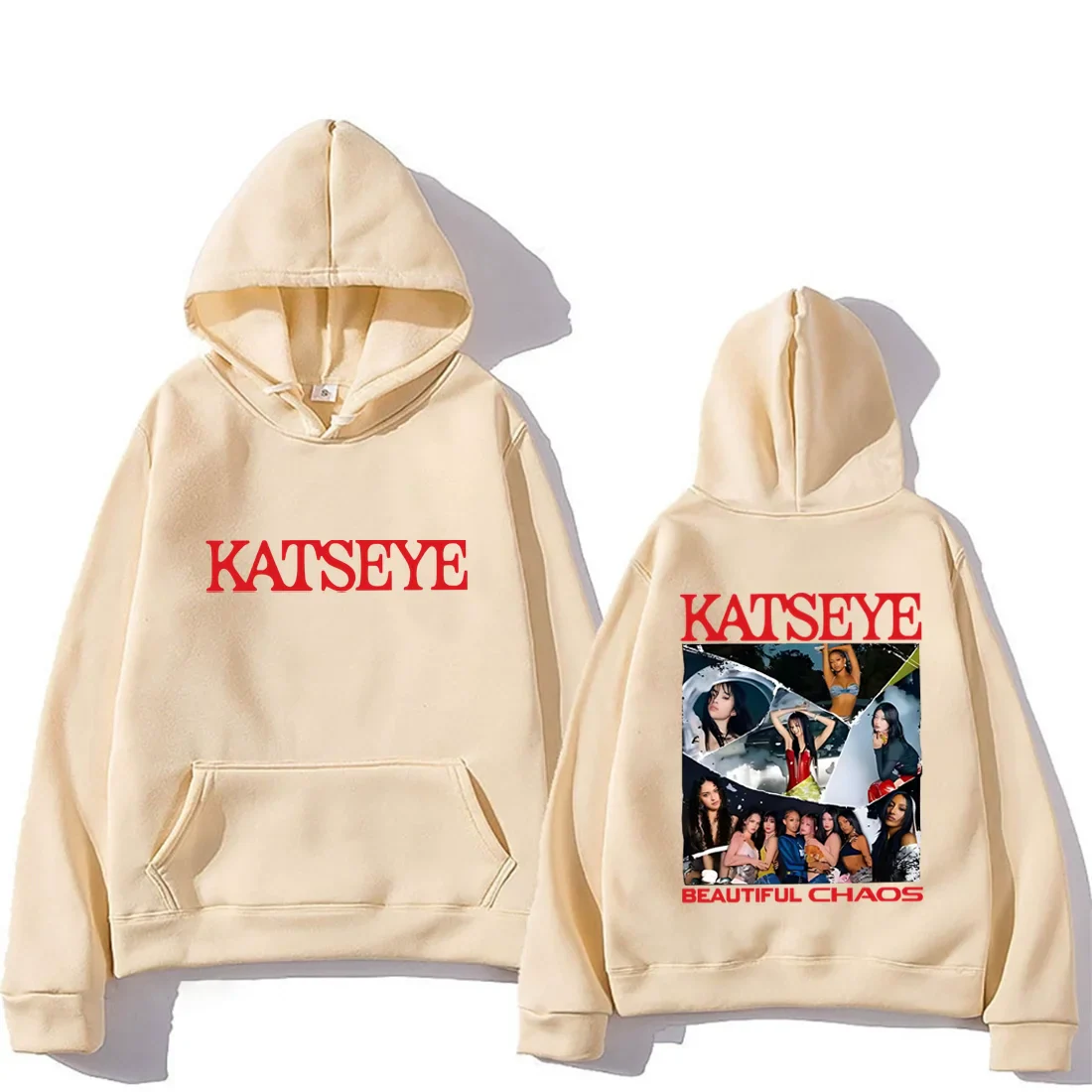 KATSEYE The Beautiful Chaos fashion Hoodie Men Women's new Autumn Winter streetwear vintage clothes Fleece Long sleeve pullovers