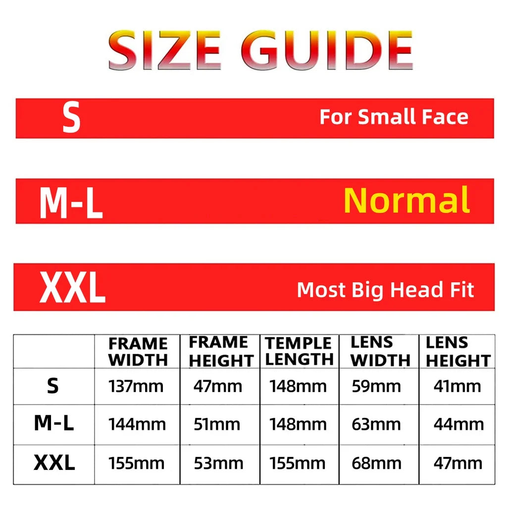 Polarized Big Sunglasses for Men Women with Big Heads UV 400 Protection 8125