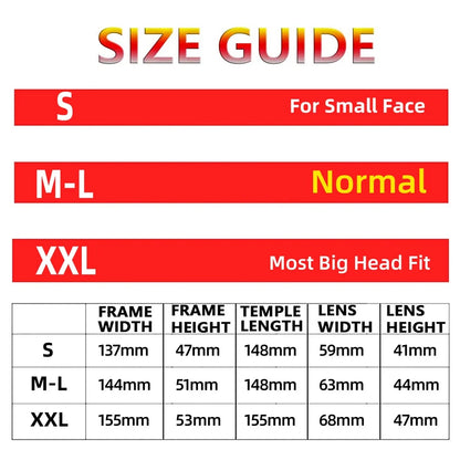 Polarized Big Sunglasses for Men Women with Big Heads UV 400 Protection 8125