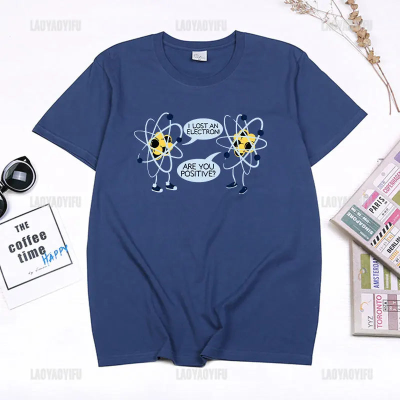 I Lost An Electron Tom Holland Same Style Graphics T Shirt Men Women High Quality Cotton T-shirts Fashion Streetwear Ropa Hombre