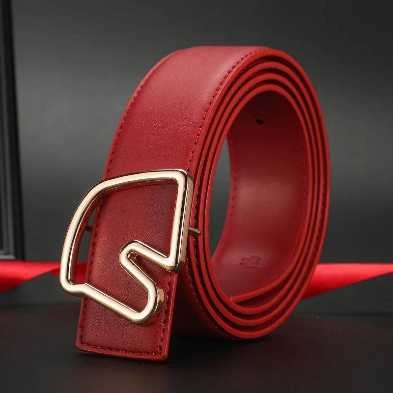 Width 3.8cm Famous Brand Belt Men Top Quality Luxury Genuine Leather Belts for Men Strap Metal Belt Fashion Women's Belt jeans