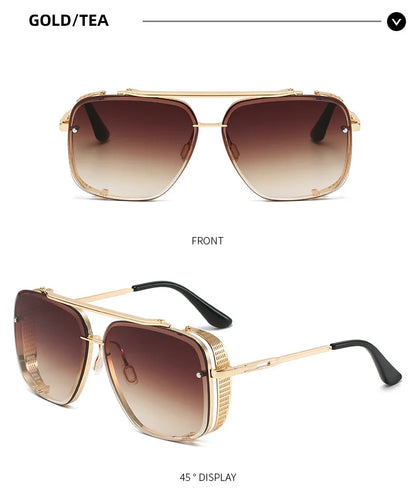 Steampunk Vintage Sunglasses For Men Luxury Punk Sunglasses Women  Retro Square Sonnenbrille Fashion Glasses Gafas De Sol Lentes
