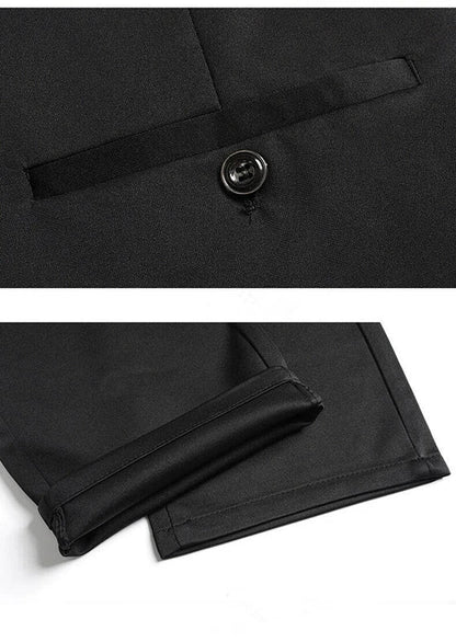 New casual suit pants pants, men's business casual suit pants, loose straight summer thin section elastic suit pants