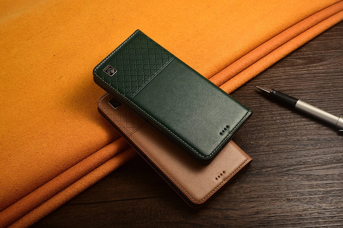 Genuine Leather Case Book For Apple iPhone 17 AIR 16 E 15 14 13 Plus Pro Max Mini Pro Max Plus Flip Wallet Phone Cover