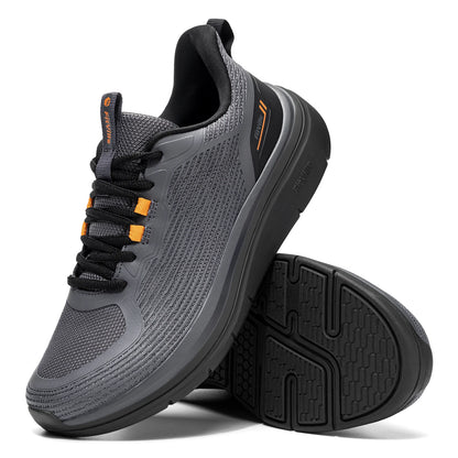 Men's Walking Shoes Thick Soled Slip On Shoe Height Increasing Breathable Sneakers Wide Comfortable Outside&Work Shoe