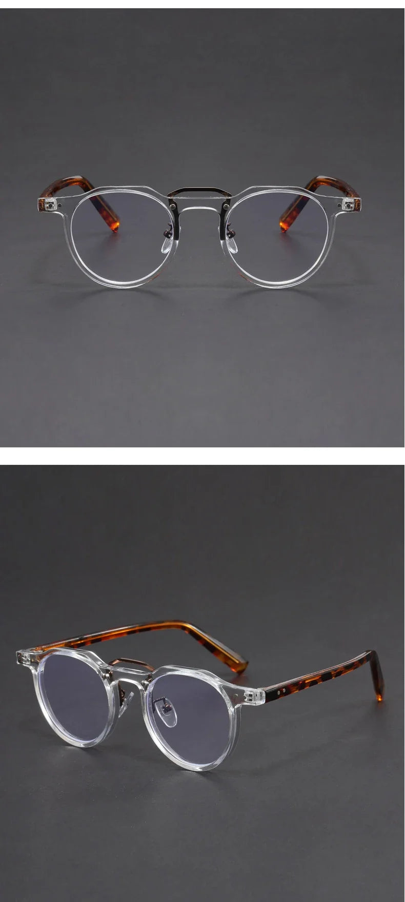 Personalized Retro Fashion New Design Men's Anti-blue Light Glasses Reading Glasses Can Be Customized Prescription 1028