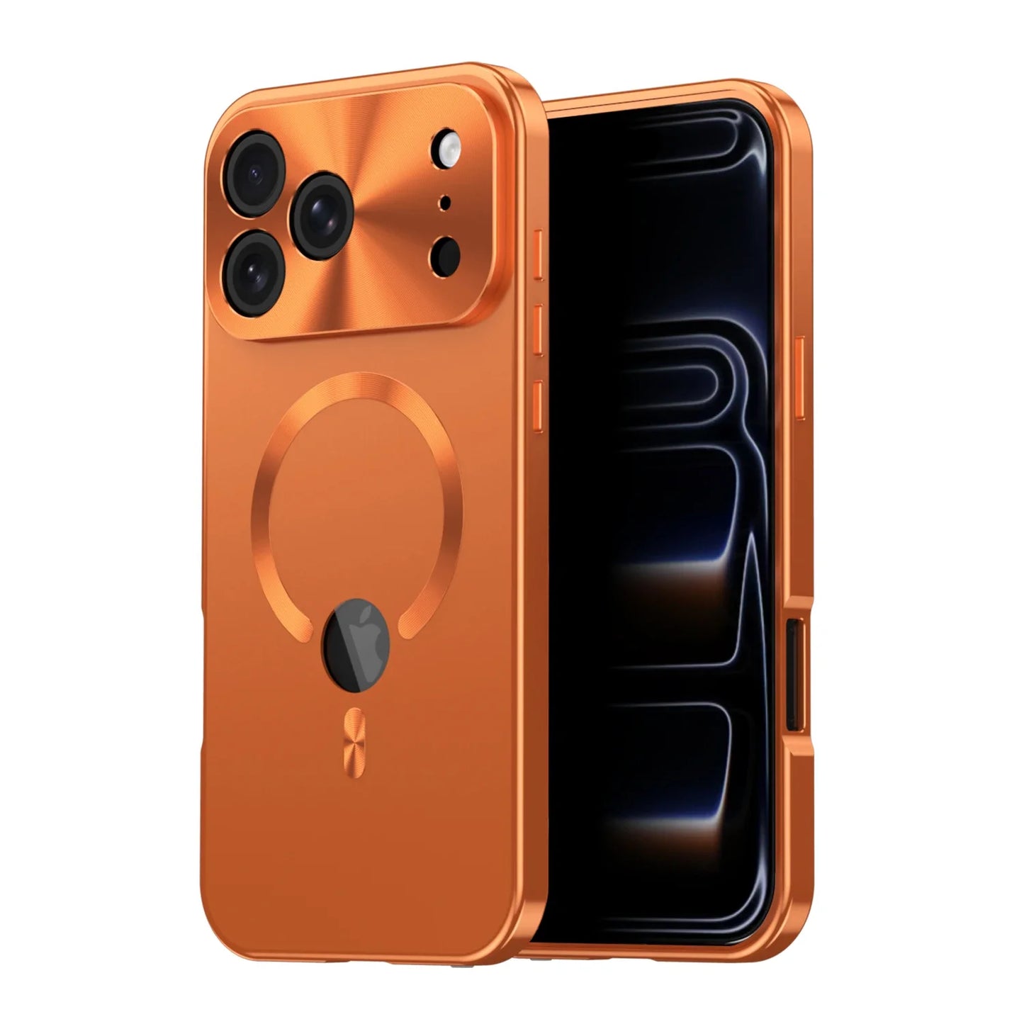 Magnetic Metal Aluminium Alloy Case for IPhone17 Pro Max 17 Pro Full Camera Lens Protective Original Color Phone Ultrathin Cover