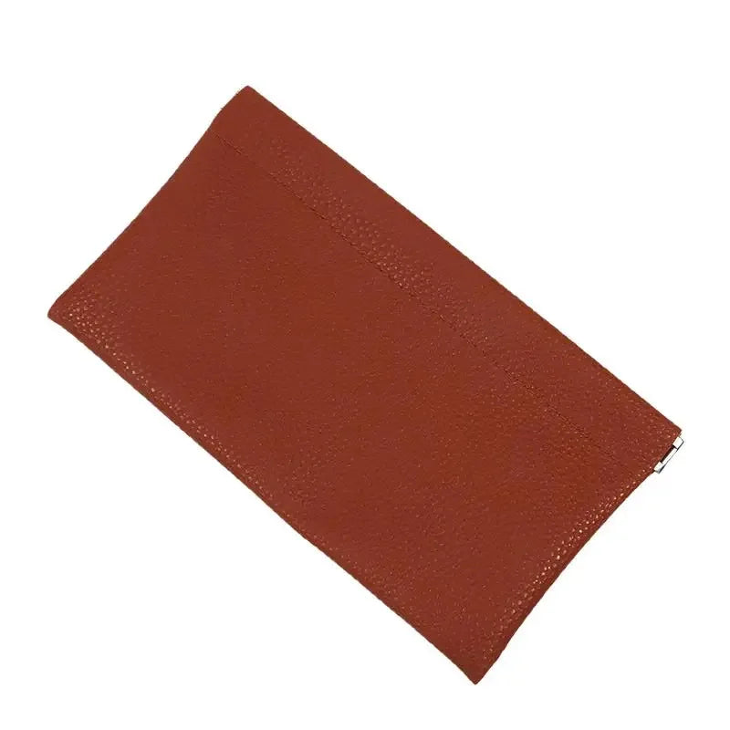 Sac de rangement en cuir PU pour portefeuille long, passeport, permis de conduire, porte-documents, câble de données, trousse à maquillage pour femmes et hommes