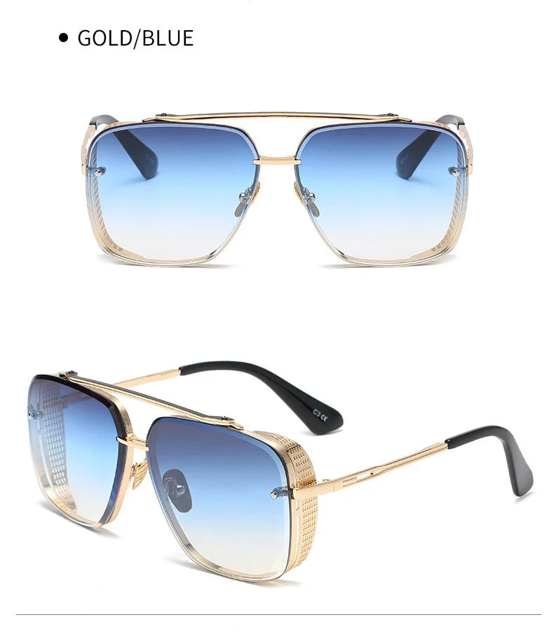 Steampunk Sunglasses For Men 2023 Punk Sunglasses Women Vintage Fashion Glasses Luxury Retro Square Shades Trending Gafas De Sol