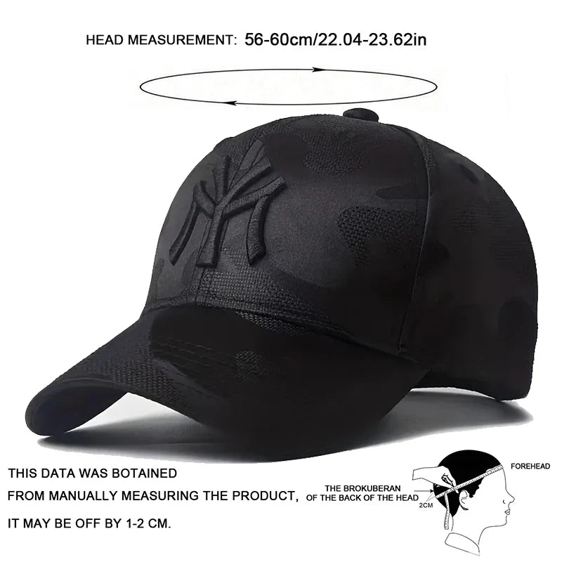 Fashion Letter Embroidery Camouflage Baseball Hats Spring and Autumn Outdoor Adjustable Casual Hats Sunscreen Hat