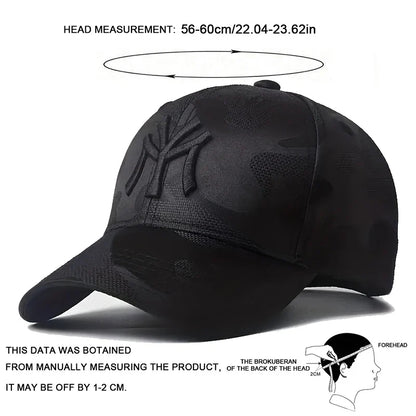 Fashion Letter Embroidery Camouflage Baseball Hats Spring and Autumn Outdoor Adjustable Casual Hats Sunscreen Hat