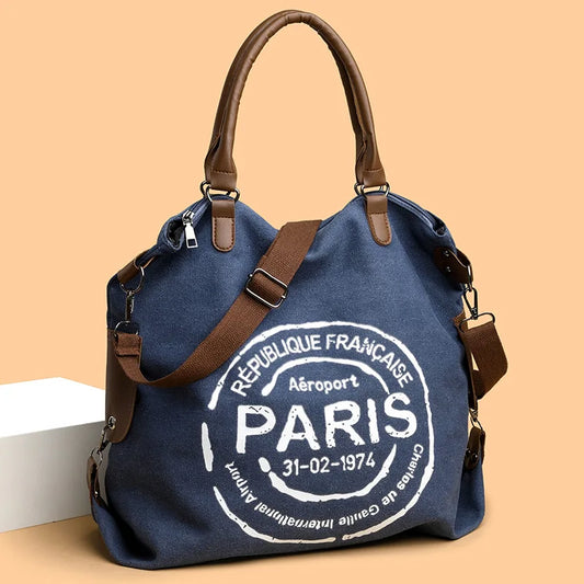 Women's Handbag Women's Shoulder Bag Fashion Purse Vintage CANVAS Bag Large Capacity Handbag Inclined Shoulder Bag Mom's Bag