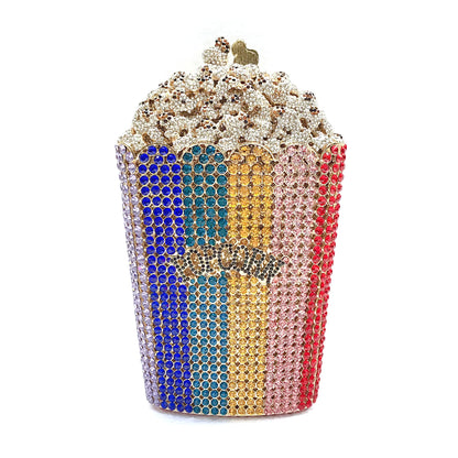 Daiwei Factory Wholesale Food Styling Metal Diamond Purse Luxury Crystal Bags Women's Rhinestone Evening Bags Handbag in Stock