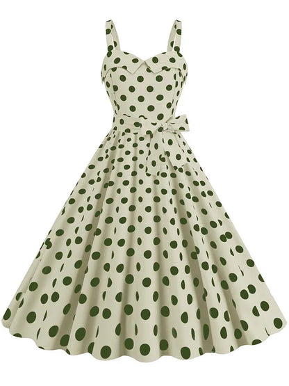 Spaghetti Strap Pink Plaid Dress Women Summer Elegant Vintage 50s Rockabilly Swing Party Dress