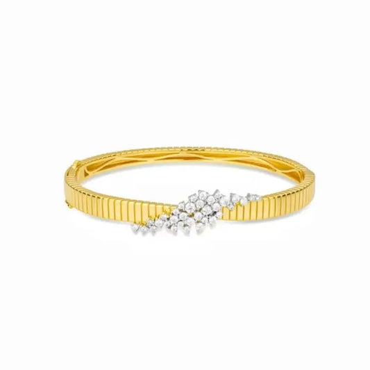 Bracelets joncs en argent sterling plaqué or véritable pour femmes, bijoux pour femmes, bracelets en argent sterling 925 pur et originaux