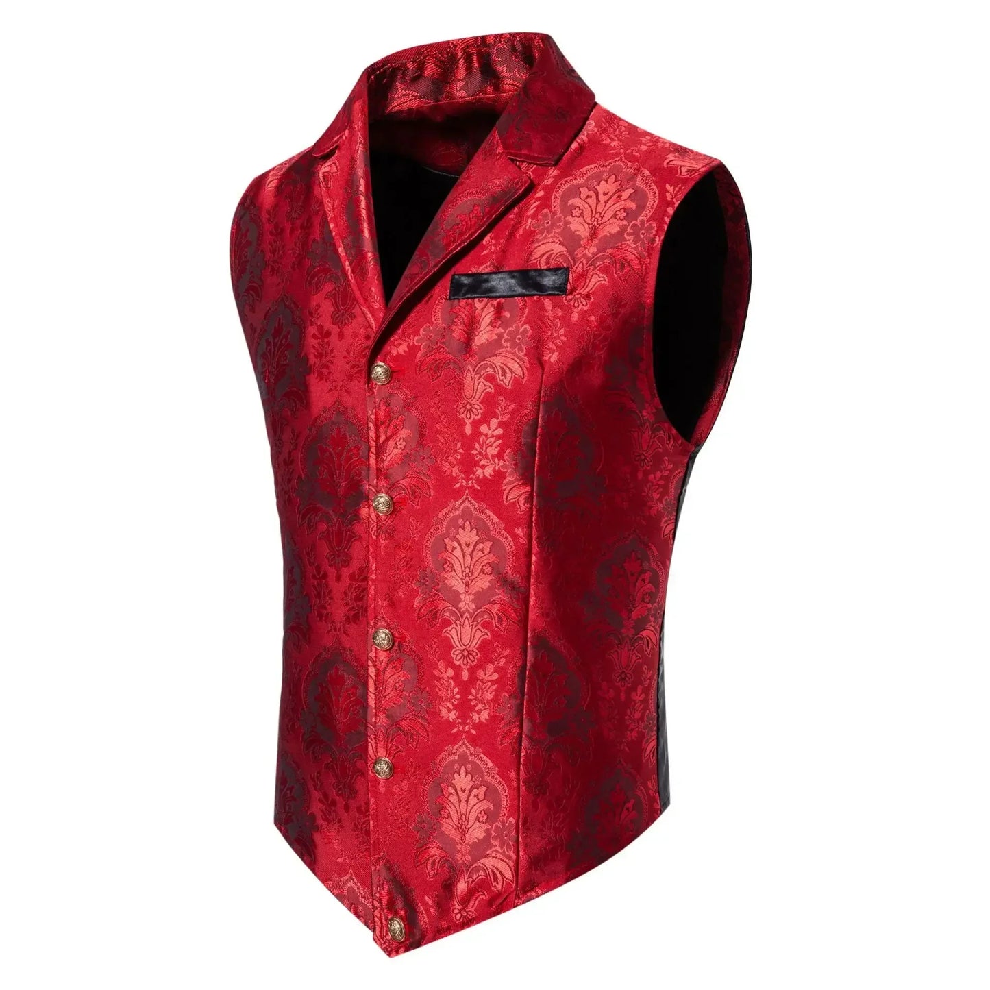 New Men Jacquard Suit Vest Loose Tops Red / Green  / Blue / Pink Fashion Male Wedding Prom Party Luxury Dress Waistcoat