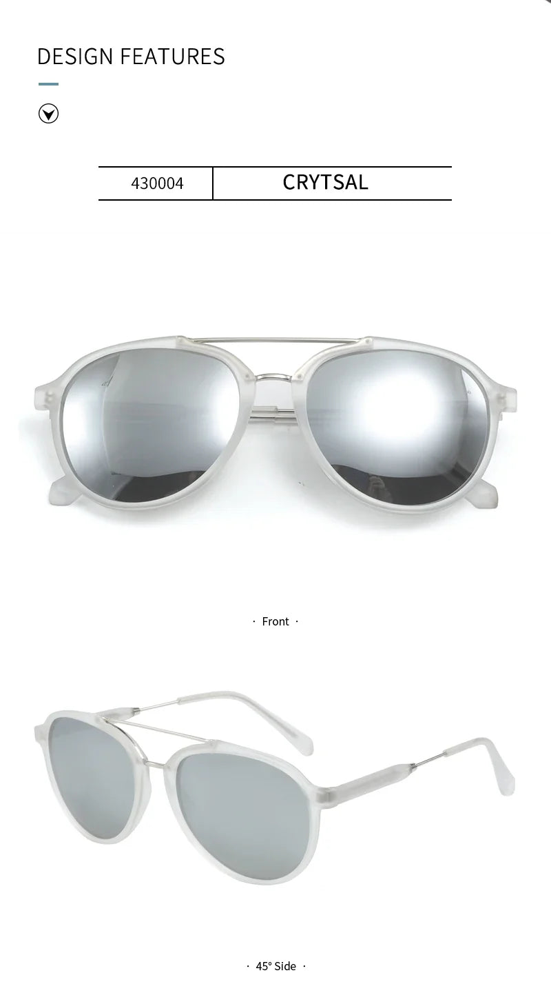 Fashion Polarized Sunglasses Men Women Metal Frame Pilot Sun Glasses UV400 Protection Shade