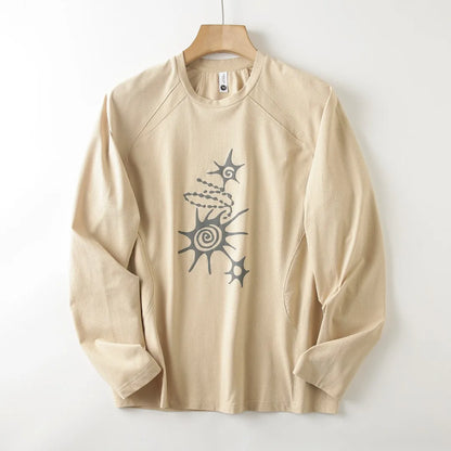 Unisex High-Stretch Breathable Long-Sleeve T-Shirt – Antibacterial, Moisture-Wicking & Quick-Dry with Waffle-Knit Print Outdoor