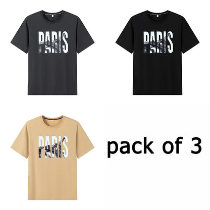 Popular T-shirt for Men Printed Tees Plus Size 110-175kg 6XL/7XL Fashion Summer Cotton Round Neck Short Sleeve Oversized Tops