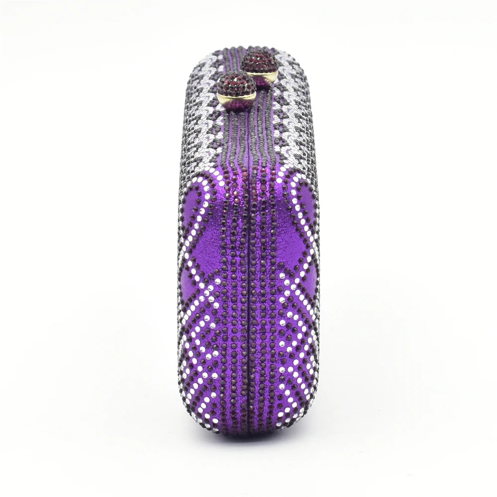 Italian Ladies Shoes and Bags To Match Set Decorated with Rhinestone Plus Size Shoes Women Heel Women Shoes and Bag Set In Italy