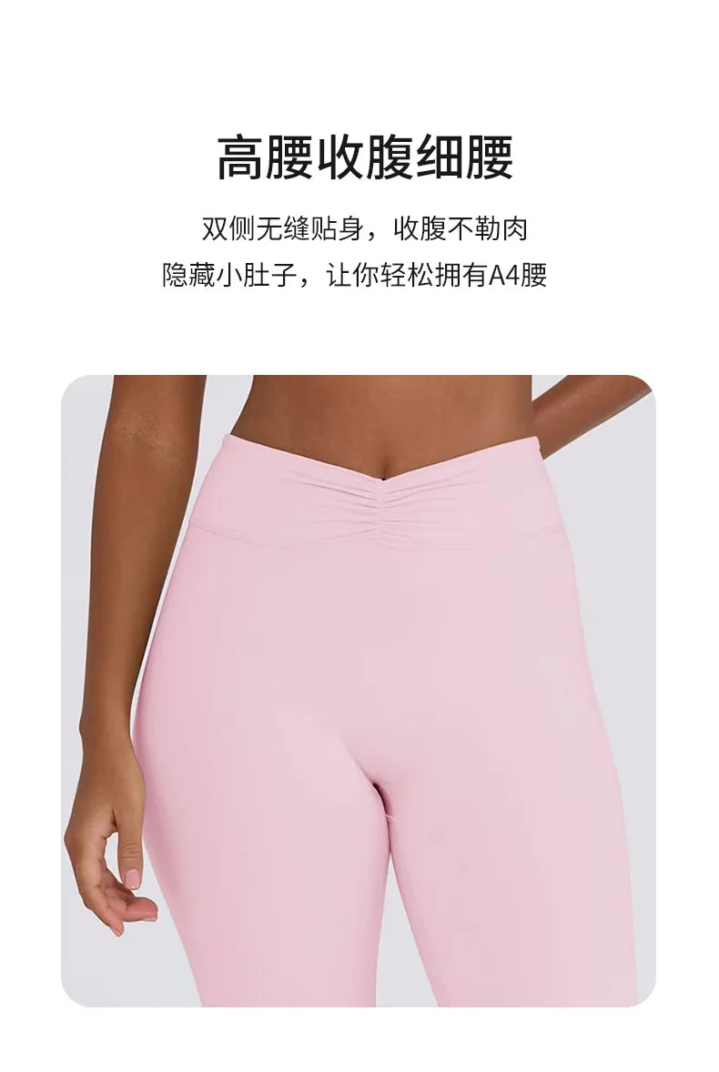 Women's Yoga Suits Quick Drying Leggings Gym Shorts Nude Hanging Neck Bra Running Gym Exercise Sets