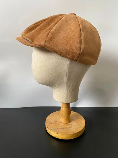 Vintage Men's Newsboy Cap With Blades Peaky Hats Women Men Berets Classic Woolen Octagonal Caps Casual Gatsby Flat Hat NZ297