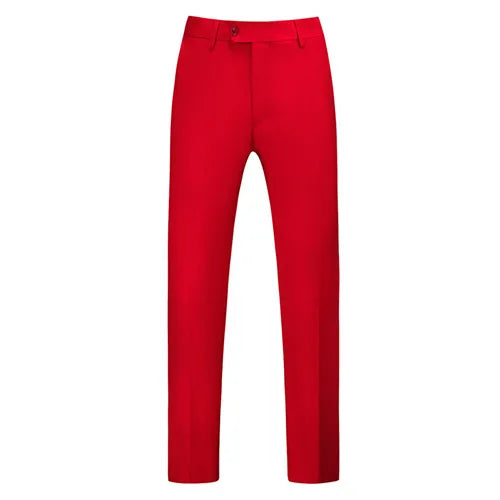 2026 New Men's Middle Waist Pants, 25 Color Choice, Elegant Office Men Trouser, Modest Green Pink Yellow Asian Size M-6XL