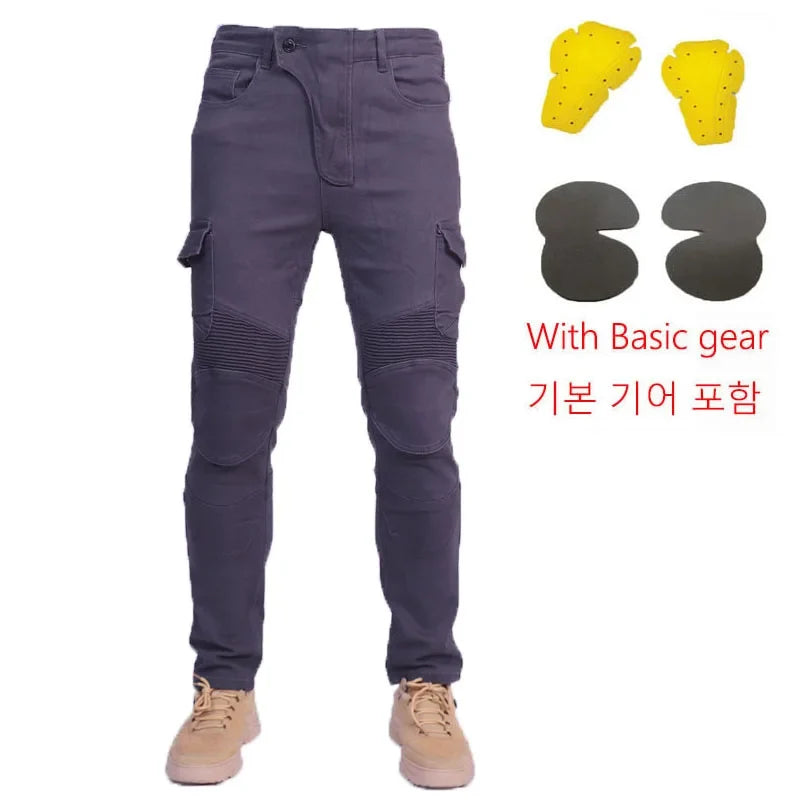 Motorcycle Jeans Pantalones Motocicleta Hombre Featherbed Jeans Standard Version Car Ride Trousers Pant Summer Riding