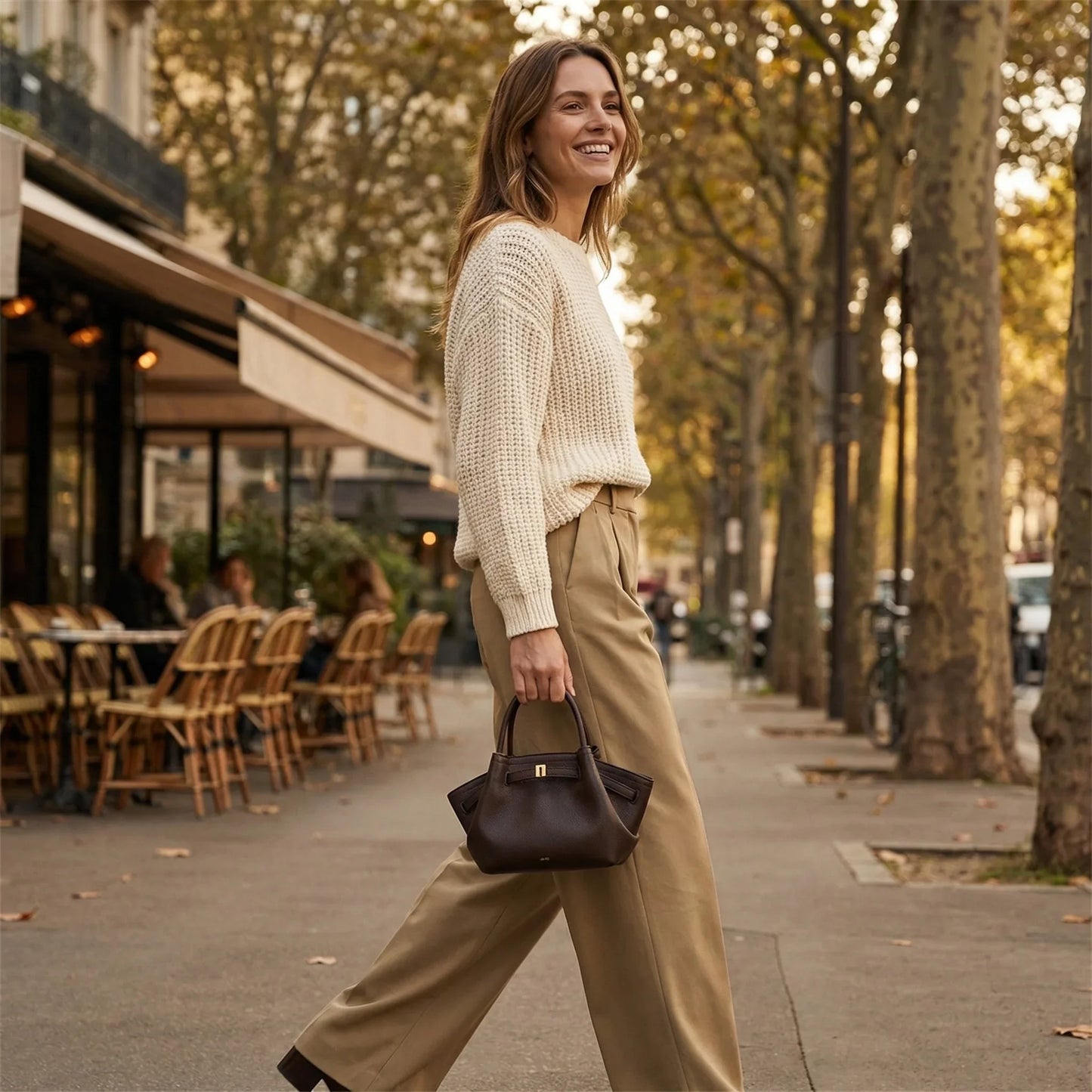 Women's Dumpling Bag Large Capacity Tote Handbag, Trendy Shoulder Bag Light Luxury Soft Leather Casual Daily Crossbody