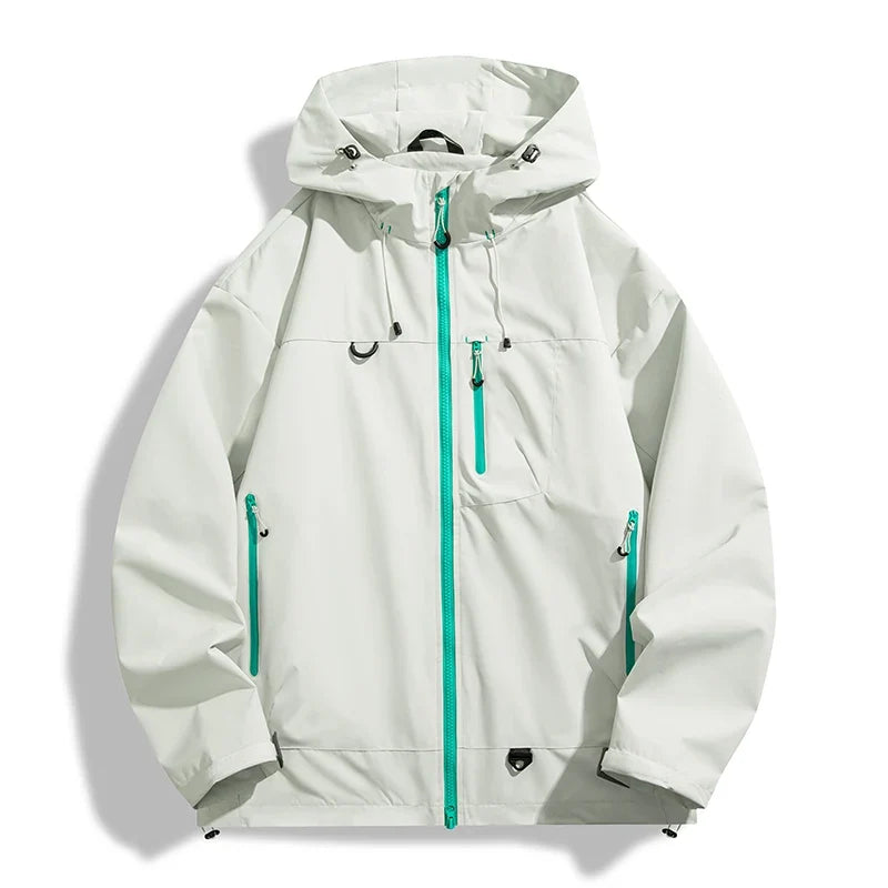 Men Women Waterproof Hiking Jacket Trekking Camping Mountaineering Windbreaker Unisex Outdoor Sport Windproof Rain Coat