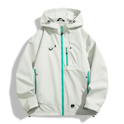 Men Women Waterproof Hiking Jacket Trekking Camping Mountaineering Windbreaker Unisex Outdoor Sport Windproof Rain Coat