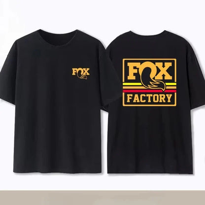 Summer Fox Racing Cross - country Mountain Bike Commemorative T - shirt High Quality Fashion Men Women Short Sleeve Round Neck