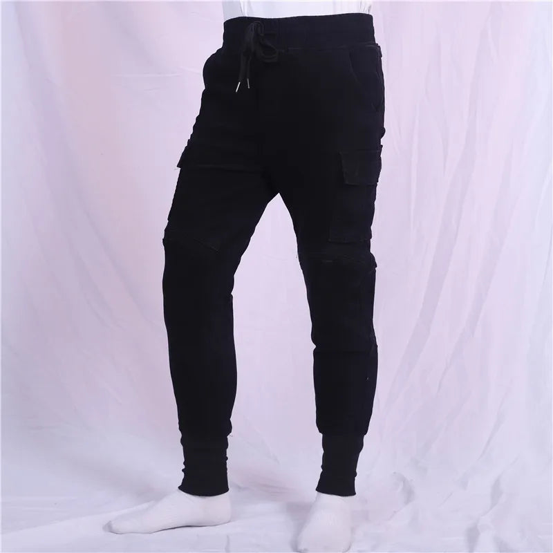 Motorcycle Riding Jeans Pants Soft And Casual Inset Gear Wear-resistant Fireproof Kevlar Protective Layer On Hips And Knees