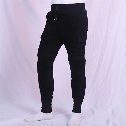 Motorcycle Riding Jeans Pants Soft And Casual Inset Gear Wear-resistant Fireproof Kevlar Protective Layer On Hips And Knees