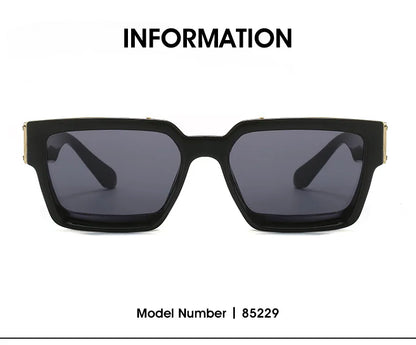 Millionaire Sunglasses For Men Vintage Square Sun Glasses Fashion Retro Sunglasses Women Trendy Luxe Gafas De Sol Hombre Lunette