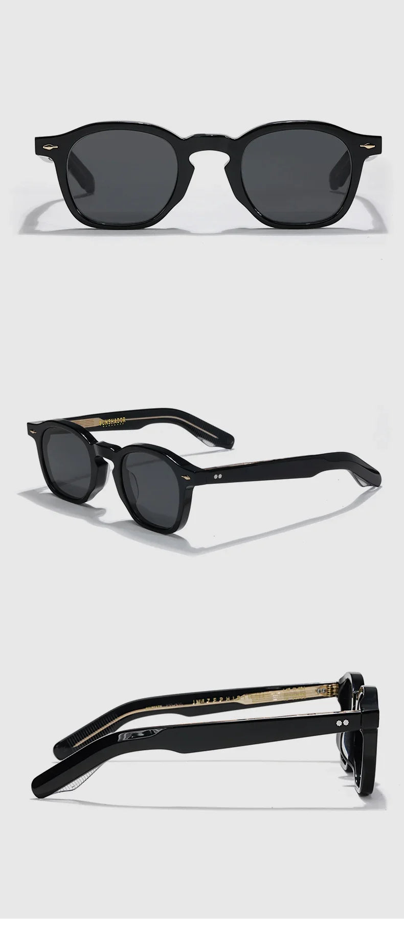 High QualityTortoiseshell Round Frame Handmade Sunglasses Designer Men Acetate Women's Beach Sun UV400 Sunglasses Can Be Carved