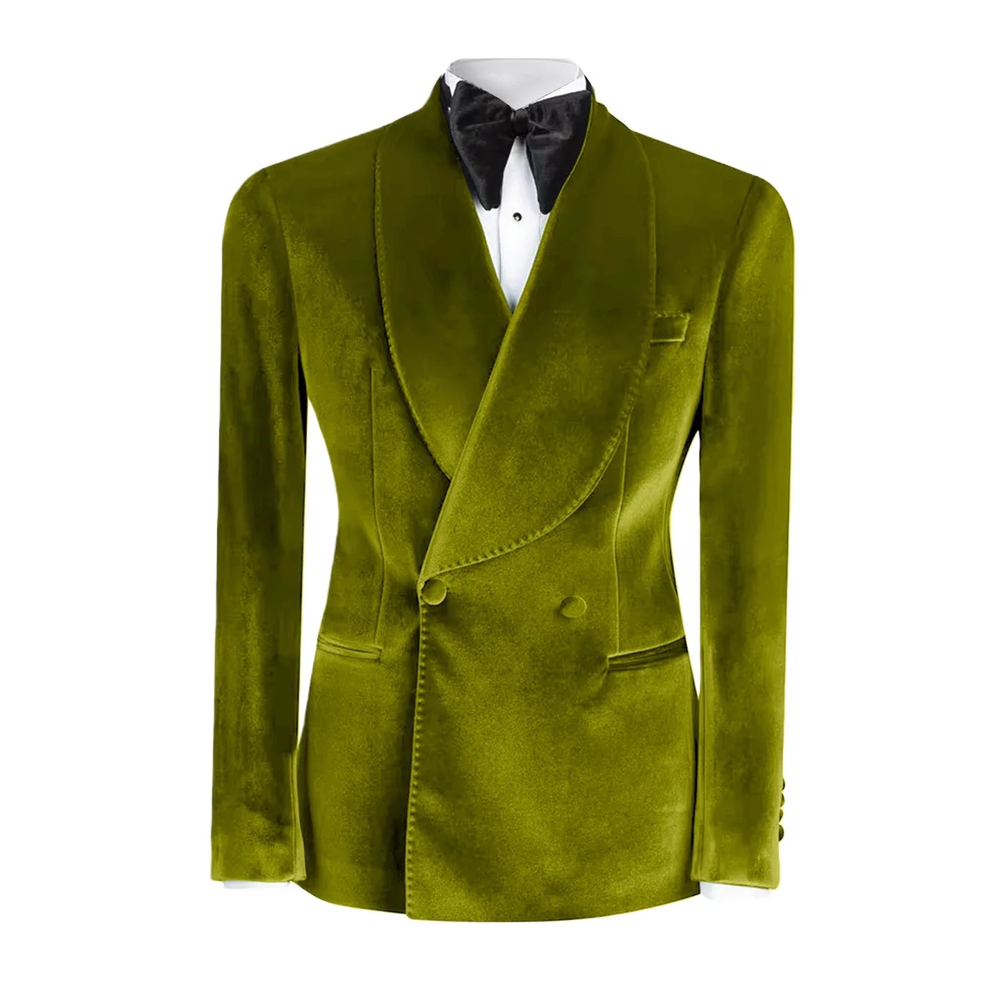 Vintage Velvet Wedding Tuxedos Jacket Double Breasted Men Blazers Suit Peaked Lapel Groom Wear Party Sport Coats Customized