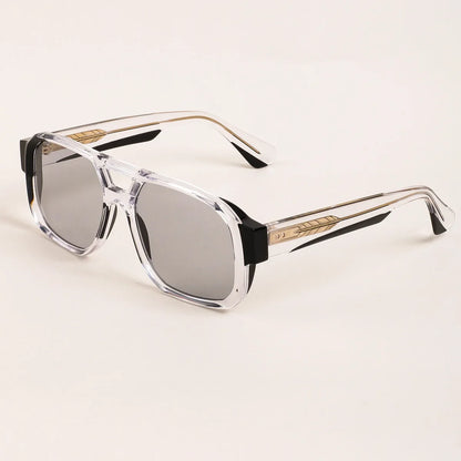 2026 New Fashion Thick Large Frame Man Sunglasses High Quality Handmade Acetate Retro UV400 Protection Goggles Women Sun Glasses