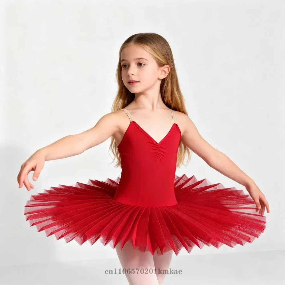 White Pink Ballet Tutu Skirt Swan Lake Ballet Dress Children's Performance Costume Kids Belly Dance Clothing Stage