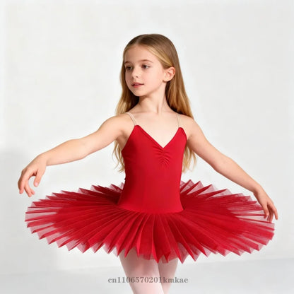 White Pink Ballet Tutu Skirt Swan Lake Ballet Dress Children's Performance Costume Kids Belly Dance Clothing Stage