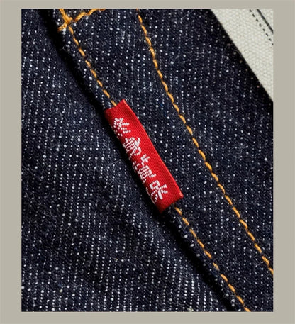 Denim Jeans Loose Fit Straight Leg Pants Amekaji DN-0006