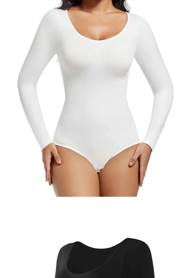 Body Shapewear Bodysuit Tummy Control Women Hooks Crotch Body Shaper Jumpsuit for Abdomen Control