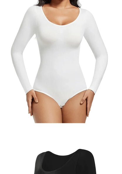 Body Shapewear Bodysuit Tummy Control Women Hooks Crotch Body Shaper Jumpsuit for Abdomen Control