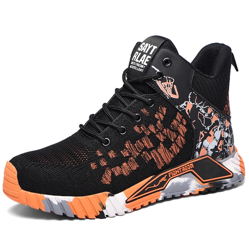 anti-slip work shoes high man safety shoes steel toe cap industrial work boots for women cheap man safety sneakers 48 49 50