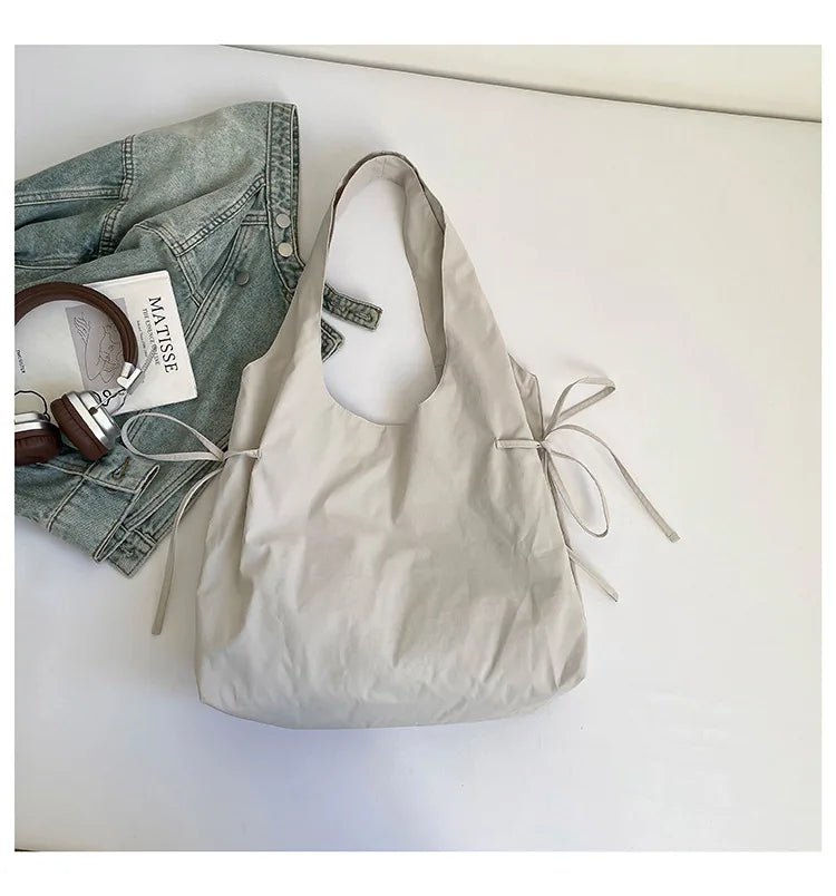 New Fashion Simple Shoulder Bag Women Large Capacity Comfortable Versatile Texture Tote Bag Simple Casual Storage Handbag