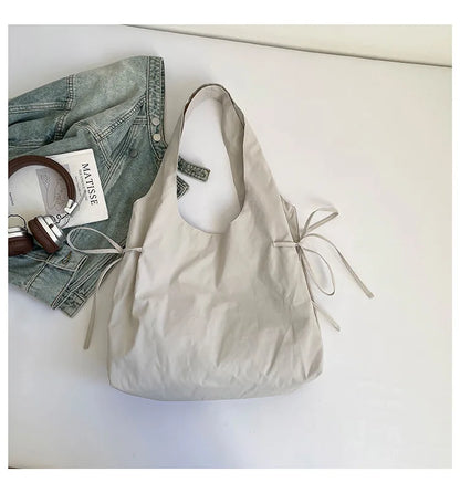 New Fashion Simple Shoulder Bag Women Large Capacity Comfortable Versatile Texture Tote Bag Simple Casual Storage Handbag
