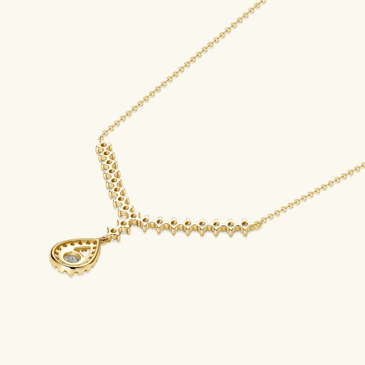 3.38CT Moissanite Necklaces for Women 100% Real Silver Chain 925 Pandant Lab Diamond Luxury Wedding Party Jewelry