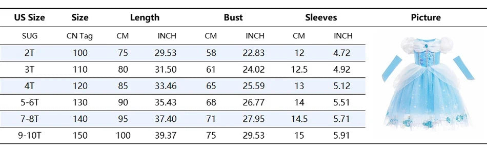 Cinderella Dress Kids Halloween Party Girls Princess Cosplay Costume Dress Up Carnival Christmas Fancy Children Clothing